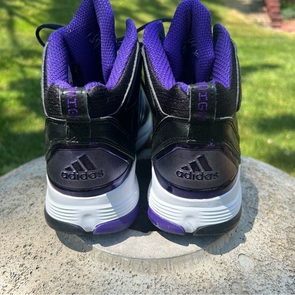 Dwight Howard D Light Basketball Sneakers Purple and Black w/ Iridescent Tongue - Picture 7 of 10